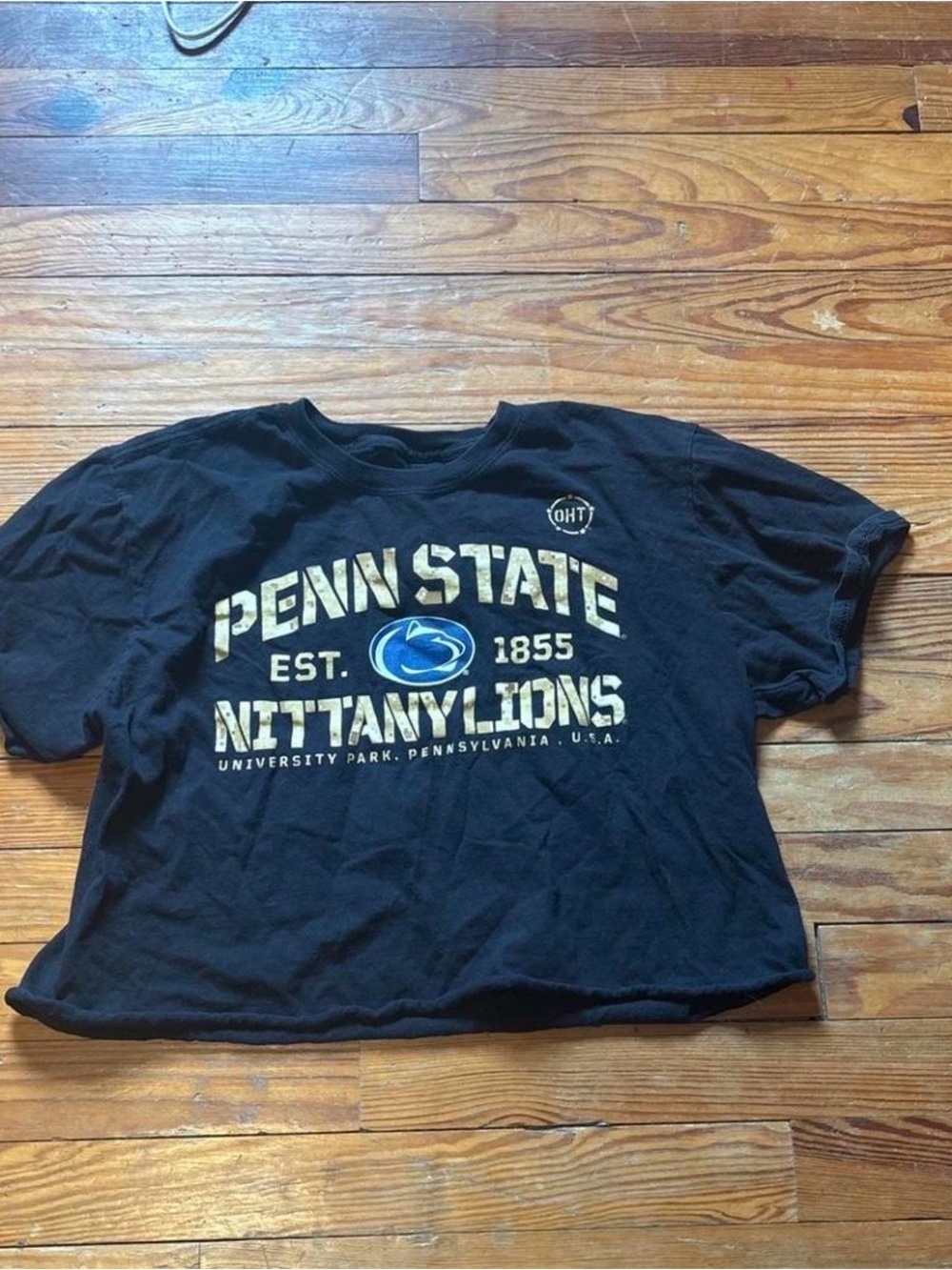 Fanatics Blue Penn State Nittany Lions Cropped Tee